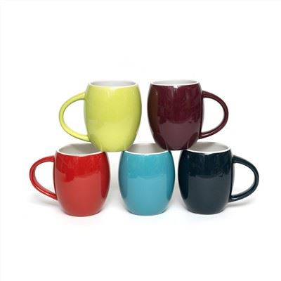 Tazza tat-te taċ-ċeramika tal-forma tanbur