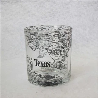Mug Kreattiv tal-Ħġieġ Stampat Mappa
